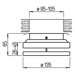 Helios Metall-Tellerventil MTVZ 100, Zuluft, für stufenlose Einstellung, DN 100, Weiß... HELIOS-09604 4010184096047 (Abb. 1)