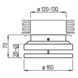 Helios MTVZ 125 Metall-Tellerventil Zuluft, für stufenlose Einstellung, DN 125, Metall, W... HELIOS-09605 4010184096054 (Abb. 1)