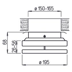 Helios MTVZ 160 Metall-Tellerventil Zuluft, für stufenlose Einstellung, DN 160, Metall, W... HELIOS-09606 4010184096061 (Abb. 1)