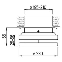 Helios Metall-Tellerventil MTVZ 200, Zuluft, für stufenlose Einstellung, DN 200, Weiß... HELIOS-09607 4010184096078 (Abb. 1)