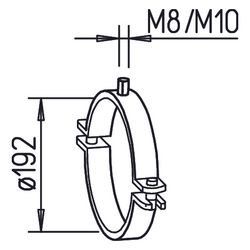 Helios IP-S 160 Befestigungsschelle DN 160... HELIOS-09392 4010184093923 (Abb. 1)