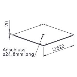 Helios GB-KW 400/450/500 Kondensatwanne zu Gigabox NG 400,450,500... HELIOS-05644 4010184056447 (Abb. 1)