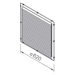 Helios GB-WSG 400/450/500 Wetterschutzgitter zu Gigabox NG 400,450,500... HELIOS-05639 4010184056393 (Abb. 1)
