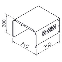 Helios MB-WSD 160-400/EC 225-280 Wetterschutzdach zu MB 160-400 und MB EC 225-280... HELIOS-01856 4010184018568 (Abb. 1)