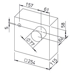 Helios ELS-GAPB Aufputzgehäuse mit Brandschutzabsperrklappe K90, Brandklasse B2, Kunststo... HELIOS-08128 4010184081289 (Abb. 1)