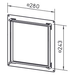 Helios ELS-VA Vorwandadapter zu raumseitigen UP-Gehäuseeinschub in beplankte Wände und Sc... HELIOS-08189 4010184081890 (Abb. 1)