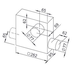 Helios ELS-GUBRZR UP-Gehäuse mit Brandschutzabsperrklappe und -ummantelung K90, Zweitraum... HELIOS-08118 4010184081180 (Abb. 1)