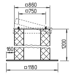 Helios Sockelschalldämpfer SSD 500/560/630, Höhe 1.200mm... HELIOS-05017 4010184050179 (Abb. 1)