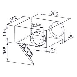 Helios SVR 160 K SlimVent Radialventilator mit Rohranschluss DN 160, 450/310m3/h, 42/61W,... HELIOS-02672 4010184026723 (Abb. 1)