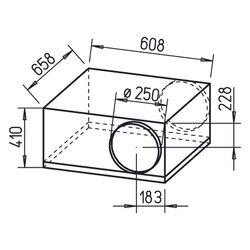 Helios SB 250 E Silentbox Rohrventilator DN 250, 1-PH 230V schallgedämpft, 1080m3/h, 165W... HELIOS-09565 4010184095651 (Abb. 1)