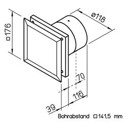 Helios Minivent M1/120, zweistufig, DN 120, Weiß... HELIOS-06360 4010184063605 (Abb. 1)