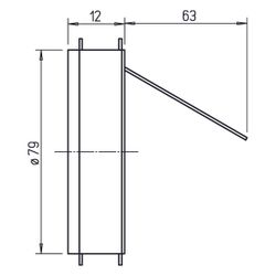 Helios KAK 80 Kaltrauch-Absperrklappe DN 80 mit Magnetverschluss... HELIOS-04096 4010184040965 (Abb. 1)