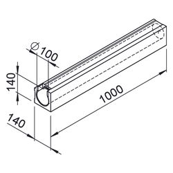 Helios RP-K Renopipe Kanal DN 100, Länge 1m, 4 Stück... HELIOS-03061 4010184030614 (Abb. 1)