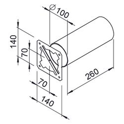 Helios RP-WH Renopipe Wandhülse DN 100... HELIOS-03035 4010184030355 (Abb. 1)
