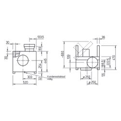 Helios MBW 250/2 TK Megabox, 1-PH 230V, 300W, mit VAR-Motor BG 71, 300W, DN 250, 1620m3/h... HELIOS-06458 4010184064589 (Abb. 1)
