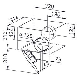 Helios SVS EC 125 SlimVent EC schallgedämpfter Radialventilator DN 125, 1-PH 200-240V reg... HELIOS-00016 4010184000167 (Abb. 1)