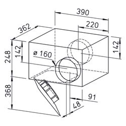 Helios SVS EC 160 A SlimVent EC schallgedämpfter Radialventilator DN 160, 1-PH 200-240V r... HELIOS-00017 4010184000174 (Abb. 1)