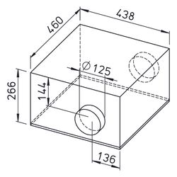Helios SB EC 125 B Silentbox Rohrventilator schallgedämpft DN 125, 1-PH 230V regelbar, 53... HELIOS-09624 4010184096245 (Abb. 1)