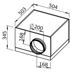 Helios Silentbox Rohrventilator SB EC 200 B, schallgedämpft, regelbar, 970m3/h, 150W, 1-P... HELIOS-09626 4010184096269 (Abb. 1)