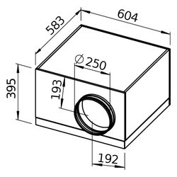Helios Silentbox Rohrventilator SB EC 250, schallgedämpft, regelbar, 1.100m3/h, 150W, 1-P... HELIOS-09627 4010184096276 (Abb. 1)