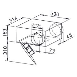 Helios SVR EC 125 SlimVent EC Radialventilator mit Rohranschluss DN 125, 1-PH 230V regelb... HELIOS-02531 4010184025313 (Abb. 1)