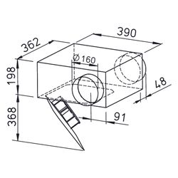 Helios SVR EC 160 A SlimVent EC Radialventilator mit Rohranschluss DN 160, 1-PH 230V rege... HELIOS-02535 4010184025351 (Abb. 1)