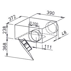 Helios SVR EC 200 B SlimVent EC Radialventilator mit Rohranschluss DN 200, 1-PH 230V rege... HELIOS-02539 4010184025399 (Abb. 1)