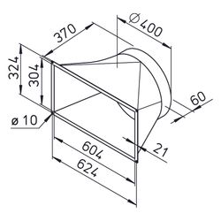 Helios KWLÜS 2000 D Übergangsstück symetrisch für KWL EC 2000D von Gerätestutzen auf Rohr... HELIOS-04208 4010184042082 (Abb. 1)