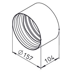 Helios IP-MU 125 IsoPipe Verbindungsmuffe DN 125/125... HELIOS-09394 4010184093947 (Abb. 1)