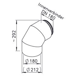 Helios IP-B 180/90 IsoPipe 90 Grad Bogen mit Innenverbinder, EPE, Brandklasse B1... HELIOS-09452 4010184094524 (Abb. 1)