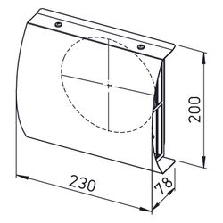 Helios IP-FBA 125 B IsoPipe-Fassadenblende Außenluft DN 125, Edelstahl, V2A... HELIOS-02664 4010184026648 (Abb. 1)