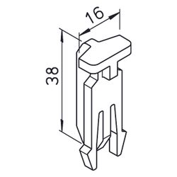 Helios FRS-FK FlexPipe Rohrfixierungsklammer Rohr DN 75 oder Rohr oval 51mm, 10 Stück... HELIOS-03854 4010184038542 (Abb. 1)