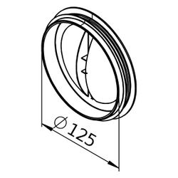 Helios FlexPipe Verschlussdeckel FRS-VD 125, DN 125... HELIOS-03865 4010184038658 (Abb. 1)
