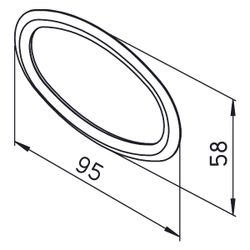 Helios FRS-DR 51 FlexPipe Dichtring für Rohr oval 51x114mm, 10 Stück... HELIOS-03864 4010184038641 (Abb. 1)