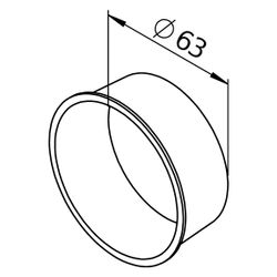 Helios FlexPipe Verschlussdeckel FRS-VD 75, für FRS-R 75... HELIOS-02915 4010184029151 (Abb. 1)