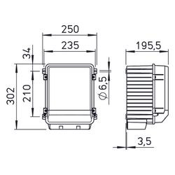 Helios FU-BS 16 Frequenzumrichter Basic Sinus 400V, 3PH, 16,0A... HELIOS-05463 4010184054634 (Abb. 1)