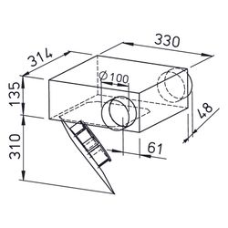Helios SVR 100 C SlimVent Radialventilator Nachfolgetype von SVV 100 B, geänderte Ausführ... HELIOS-02658 4010184026587 (Abb. 1)