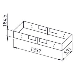 Helios KWL-SB 800 S Sockelblende für KWL EC 800 S, Stahlblech verzinkt... HELIOS-09315 4010184093152 (Abb. 1)