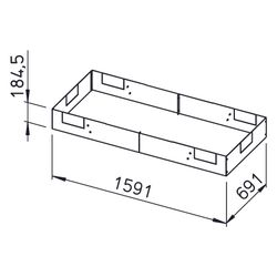 Helios KWL-SB 1800 S Sockelblende für KWL EC 1800 S, Stahlblech verzinkt... HELIOS-09317 4010184093176 (Abb. 1)
