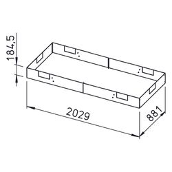 Helios KWL-SB 2600 S Sockelblende für KWL EC 2600 S, Stahlblech verzinkt... HELIOS-09318 4010184093183 (Abb. 1)