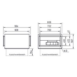 Helios SKRD 500/6/70/40 Silent Kanalventilator 3-PH 400V, schallgedämpft, 4620m3/h, 400W... HELIOS-08197 4010184081975 (Abb. 1)