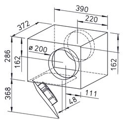 Helios SVS 200 K SlimVent schallgedämpfter Radialventilator mit Rohranschluss DN 200, 940... HELIOS-00132 4010184001324 (Abb. 1)