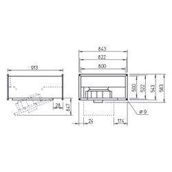 Helios KRD 560/6/80/50 Kanalventilator 3-PH 400V, 7460m3/h, 639W... HELIOS-08842 4010184088424 (Abb. 1)