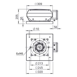 Helios VDW EC 180 Vertikal-Dachventilator 1-PH 230V, EC-Motor, 544m3/h, 150W... HELIOS-07123 4010184071235 (Abb. 1)