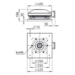 Helios RDW 200/2 Radial-Dachventilator horizontal, 1-PH 230V, 2-polig, 1070m3/h, 125W... HELIOS-07176 4010184071761 (Abb. 1)