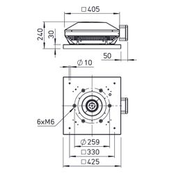 Helios RDW EC 200 Horizontal-Dachventilator DN 200, 1-PH 230V, EC-Motor, 1180m3/h, 129W... HELIOS-07195 4010184071952 (Abb. 1)