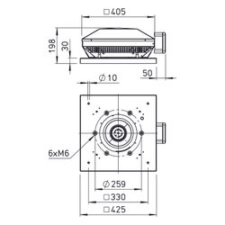 Helios RDW 225/2 Radial-Dachventilator horizontal, 1-PH 230V, 2-polig, 1370m3/h, 190W... HELIOS-07234 4010184072348 (Abb. 1)