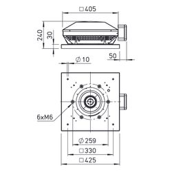 Helios RDW EC 225 A Horizontal-Dachventilator DN 225, 1-PH 230V, EC-Motor, 1437m3/h, 150W... HELIOS-07262 4010184072621 (Abb. 1)