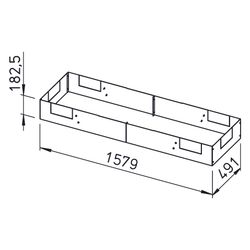 Helios KWL-SB 1200 S Sockelblende für KWL EC 1200 S, Stahlblech verzinkt... HELIOS-09316 4010184093169 (Abb. 1)