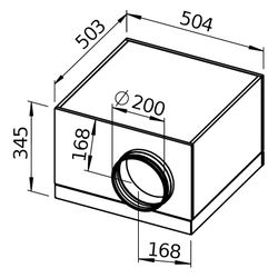 Helios Silentbox Rohrventilator SB EC 200 A, schallgedämpft, regelbar, 900m3/h, 120W, 1-P... HELIOS-06138 4010184061380 (Abb. 1)